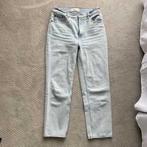 Ultra high rise straight ankle jeans size 4 /27